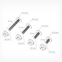 Лот: 21359249. Фото: 2. Пластиковый винт-заклепка с гайкой. Бизнес