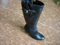 Лот: 14700258. Фото: 2. Сапоги женские чёрные высокие. Женская обувь