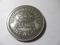 Лот: 10804921. Фото: 2. Настольная медаль TWM Антверпен... Значки, медали, жетоны