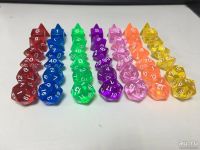 Лот: 7267499. Фото: 2. Набор кубиков ДнД D&D (кости игральные... Сувениры, подарки