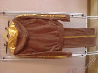 Лот: 507140. Фото: 3. Костюм спортивный коричневый с... Одежда, обувь, галантерея