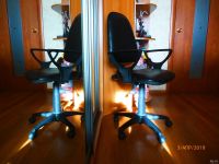 Лот: 13499594. Фото: 3. Кресло офисное черное новая эко-кожа... Мебель
