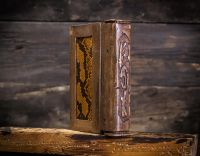 Лот: 9644655. Фото: 2. Купюрница из массива сосны и кожи... Сувениры