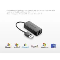 Лот: 21574395. Фото: 3. Адаптер UGREEN USB 2.0 10/100Mbps... Компьютеры, оргтехника, канцтовары