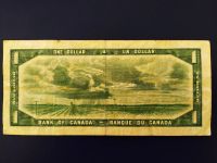 Лот: 19451510. Фото: 2. Канада 1 доллар 1954 сохран. Банкноты