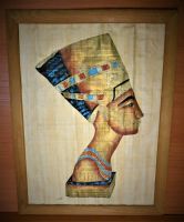 Лот: 16860284. Фото: 3. Три Картины на Папирусе из Египта... Коллекционирование, моделизм