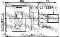Лот: 6783763. Фото: 2. ШРУС внутренний Nissan Wingroad... Автозапчасти