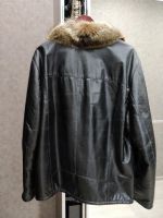 Лот: 14758974. Фото: 2. Зимняя мужская кожаная куртка. Мужская одежда