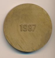 Лот: 14023956. Фото: 2. СССР Медаль 1987 Медаль Димитровград... Значки, медали, жетоны