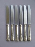Лот: 11538598. Фото: 6. 6 десертных ножей Золинген Август...