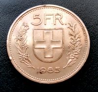 Лот: 10334828. Фото: 3. Монета 5 франков. Швейцария, 1985... Коллекционирование, моделизм