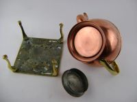 Лот: 3484571. Фото: 2. Чайник на подставке.Чайник - медь... Антиквариат