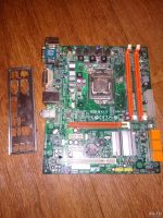 Лот: 13223688. Фото: 2. Материнская плата Elitegroup H55H-M... Комплектующие