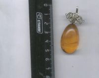 Лот: 21787554. Фото: 2. Янтарные кулон , клипсы из С.С... Ювелирные изделия, бижутерия, часы