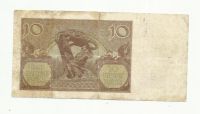 Лот: 9150574. Фото: 2. 10 злотых Польша 1940 VG. Банкноты