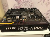 Лот: 13472784. Фото: 3. Материнская плата MSI H270-A PRO. Компьютеры, оргтехника, канцтовары