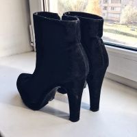 Лот: 12263551. Фото: 3. Ботильоны замша иск 37р. Одежда, обувь, галантерея