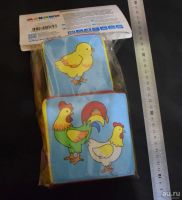 Лот: 10802766. Фото: 2. Набор мягких кубиков "Чей детёныш... Игрушки