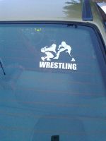 Лот: 5147739. Фото: 2. Наклейка виниловая "Wrestling... Оснащение, оборудование, аксессуары