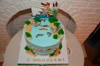 Лот: 15613819. Фото: 2. ТорТ " Рыбаку Года " ,. Кондитерские изделия, конфеты