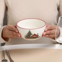 Лот: 25775720. Фото: 2. Салатник доломит, круглый, 13... Посуда, кухонная утварь