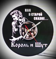 Лот: 7024418. Фото: 4. Король и шут. Часы из пластинки... Красноярск
