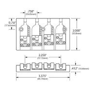 Лот: 16395411. Фото: 2. Басовый бридж Hipshot A style... Музыкальные инструменты