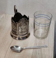 Лот: 25811235. Фото: 3. Подстаканник герб СССР, стакан... Коллекционирование, моделизм