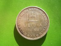 Лот: 16027498. Фото: 2. 10 лит 1938 г. Литва президент... Монеты