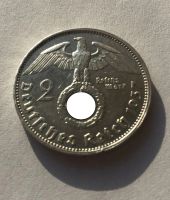 Лот: 15417871. Фото: 2. 2 рейхсмарки 1937 года 3 рейх... Монеты