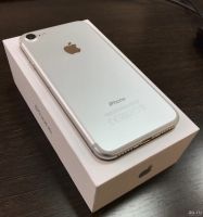 Лот: 13030617. Фото: 2. Apple iPhone 7 32Gb Silver A1778. Смартфоны, связь, навигация
