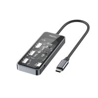 Лот: 25794904. Фото: 3. HUB адаптер 5в1 RECCI RH16 USB-C... Компьютеры, оргтехника, канцтовары