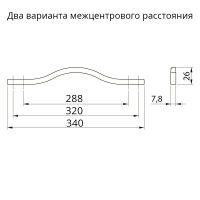 Лот: 22748099. Фото: 2. Ручка VITO 288 мм, черный хром. Мебель