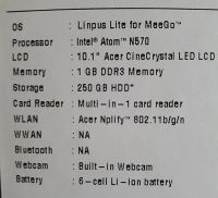 Лот: 11688145. Фото: 2. Нетбук Acer Aspire One D257 N57cws. Компьютеры, ноутбуки, планшеты