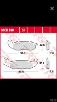 Лот: 18003367. Фото: 2. Колодки передние TRW MCB818SI... Автозапчасти