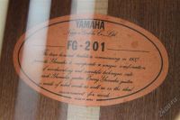 Лот: 2676272. Фото: 2. Yamaha FG 201 Made In Japan февраль... Музыкальные инструменты