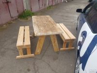 Лот: 13863626. Фото: 4. Деревянный стол и лавочки. Красноярск