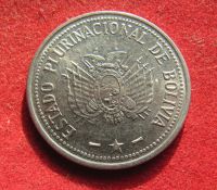 Лот: 19953592. Фото: 2. Боливия 50 сентаво, 2010 г. Монеты