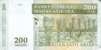 Лот: 57353. Фото: 2. Мадагаскар. 200 ариари 2004г... Банкноты
