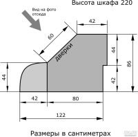 Лот: 9123630. Фото: 3. Угловой шкаф под одежду. Мебель