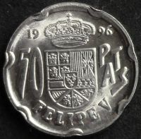 Лот: 9628560. Фото: 3. Испания 50 песет 1996г UNC = король... Коллекционирование, моделизм