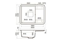 Лот: 23657931. Фото: 2. Мойка врезная с крылом OMOIKIRI... Сантехника, водопровод