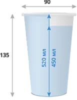 Лот: 16023247. Фото: 2. Стакан бумажный 450 мл белый упаковка... Посуда, кухонная утварь