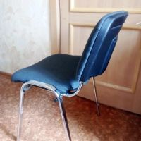 Лот: 25638859. Фото: 4. Стул офисный хромированный ткань... Красноярск