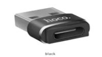 Лот: 19922558. Фото: 10. Адаптер Hoco UA6, USB-Type-C черный