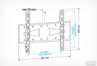 Лот: 8277591. Фото: 2. Кронштейн для LCD/LED тв 32"-60... Аксессуары