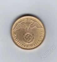Лот: 442218. Фото: 2. 10 рейхспфенниг 1938 год. Фашистская... Монеты