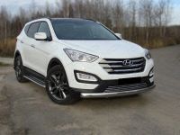 Лот: 10662043. Фото: 2. Защита переднего бампера Hyundai... Оснащение, оборудование, аксессуары