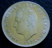 Лот: 1180288. Фото: 2. Испания 100 песет 1975 г Крупная... Монеты