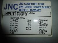 Лот: 11015826. Фото: 2. Блок питания компьютера JNC input... Комплектующие
